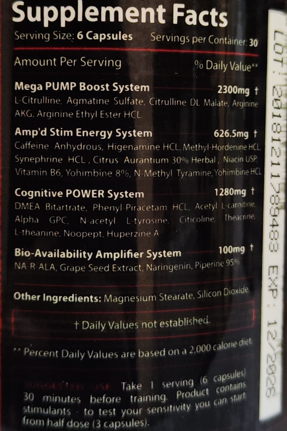Пампилка-ноотроп Revange Nutrition Hyperdose 180 капсул - Image 3