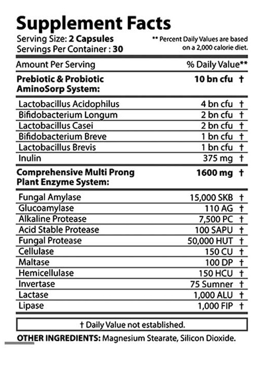 Поддержка пищеварения и иммунитета Revange Nutrition Morning Pills 60 капсул - Image 2